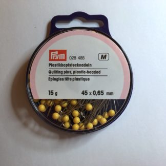 PlastikkopfStecknadeln (Quilt) gelb 15 g P/SB  gelb