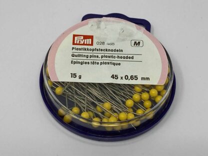 PlastikkopfStecknadeln (Quilt) gelb 15 g P/SB  gelb